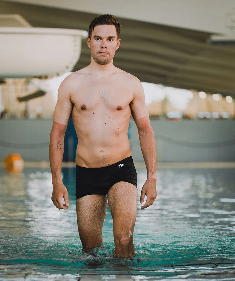 Watery Aquashorts für Herren - Flaming Vegas Eco - Schwarz