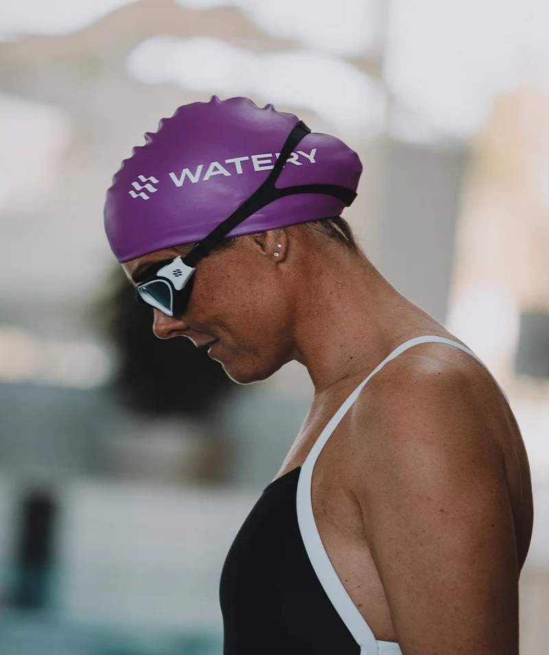 Watery Schwimmbrille für Freizeitschwimmer - Raven Mirror - Blau/Blau