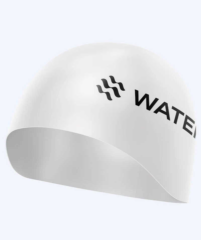 Watery Wettkampf Badekappe - Signature Dome - Weiß