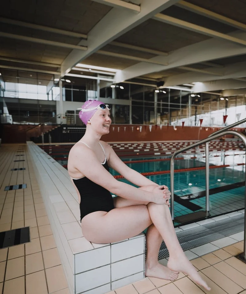 Watery Badekappe (ab 10 Jahre) - Signature - Violet