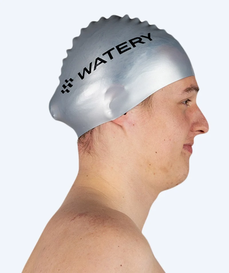 Watery Badekappe (ab 10 Jahre) - Signature - Silber