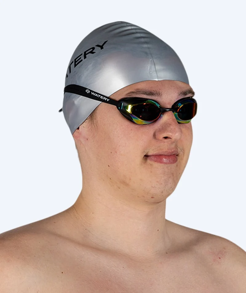 Watery Badekappe (ab 10 Jahre) - Signature - Silber