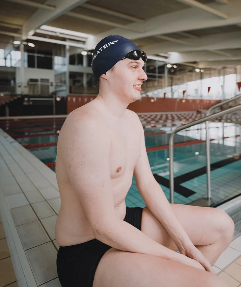 Watery Badekappe (ab 10 Jahre) - Signature - Dunkelblau