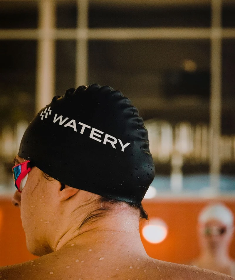 Watery Badekappe (ab 10 Jahre) - Signature - Bordeaux