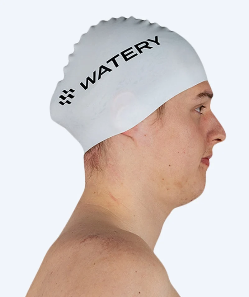 Watery Badekappe (ab 10 Jahre) - Signature - Weiß