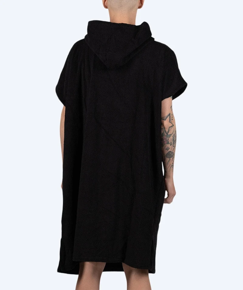 Watery Badeponcho für Erwachsene - Baumwolle - Schwarz
