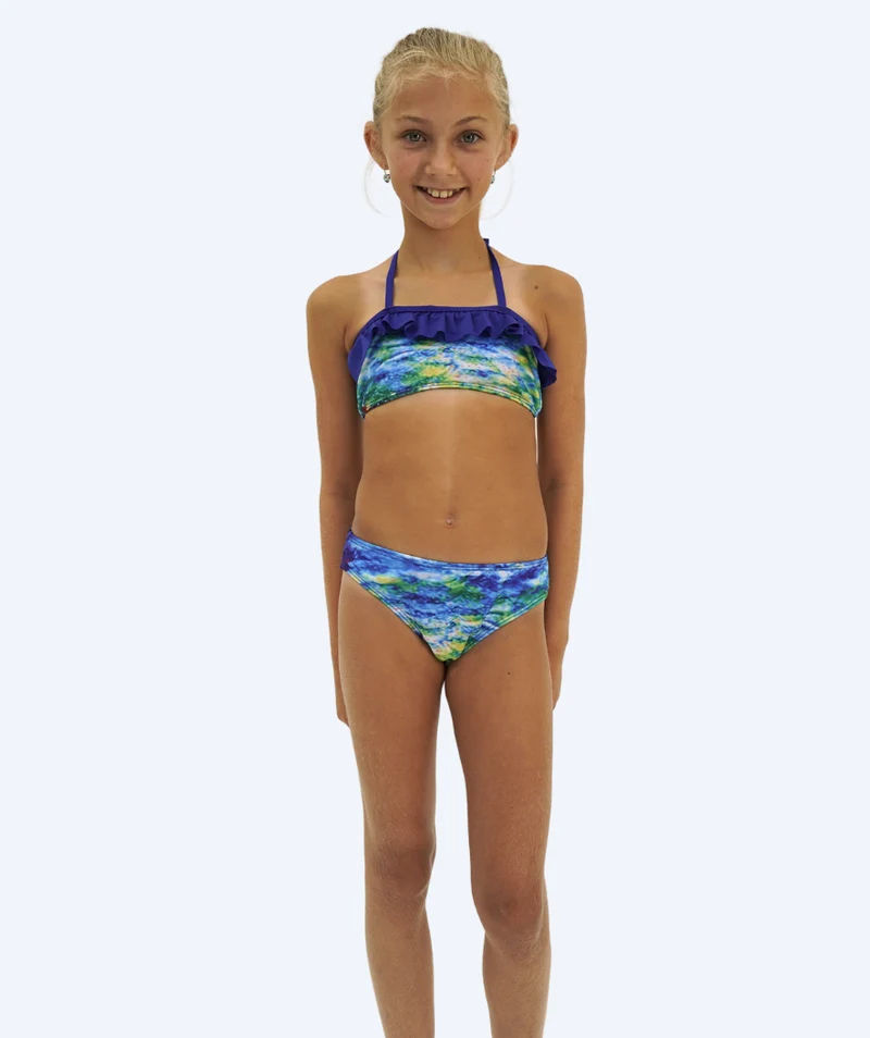 Watery Meerjungfrau Bikini Top für Mädchen - Rainbow Bloom