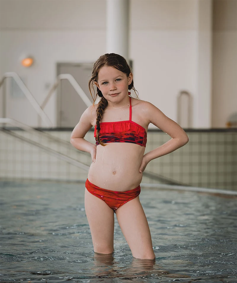 Watery Meerjungfrau Bikini Top für Mädchen - Sunrise