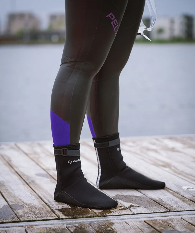 Watery Neoprensocken für Freiwasser - Reptile (3 mm) - Schwarz