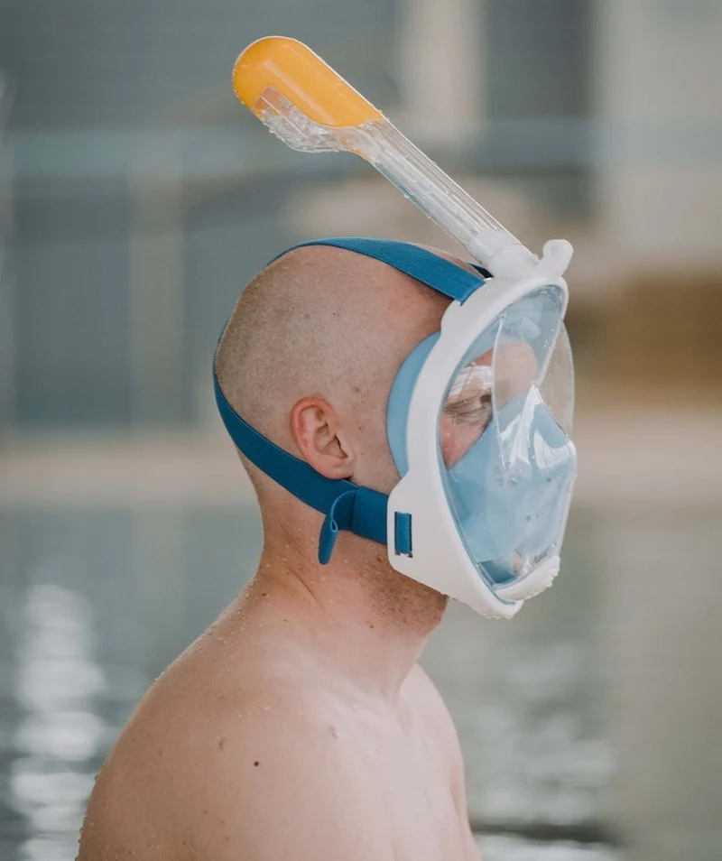 Watery Vollgesichtstauchmaske für Erwachsene - Oxygen - Blau