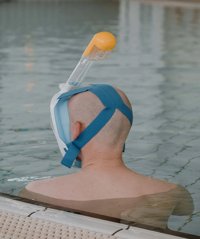 Watery Vollgesichtstauchmaske für Erwachsene - Oxygen - Blau