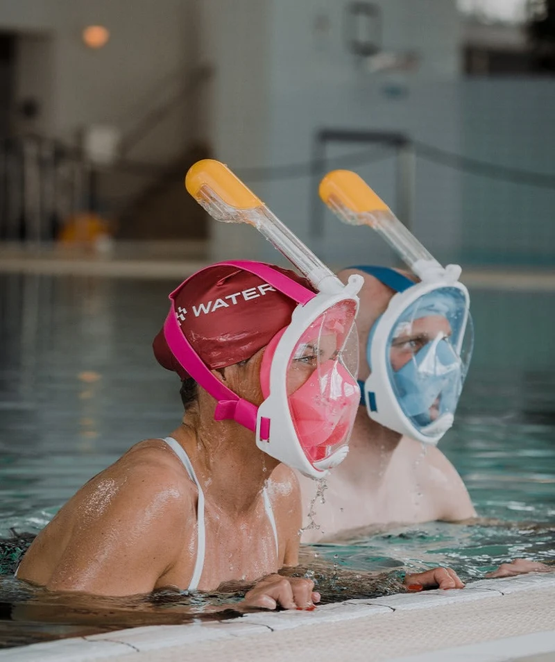 Watery Vollgesichtstauchmaske für Erwachsene - Oxygen - Blau