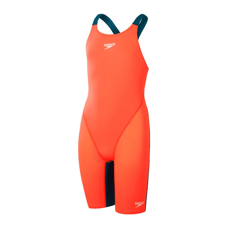 Speedo Endurance+ Max Junior Girls Kneeskin - Red/Teal
