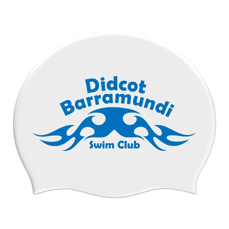 Didcot Barramundi Swim Club Silicone Suede Swimming Cap