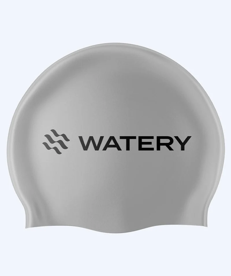 Watery Badekappe (ab 10 Jahre) - Signature Latex - Silber