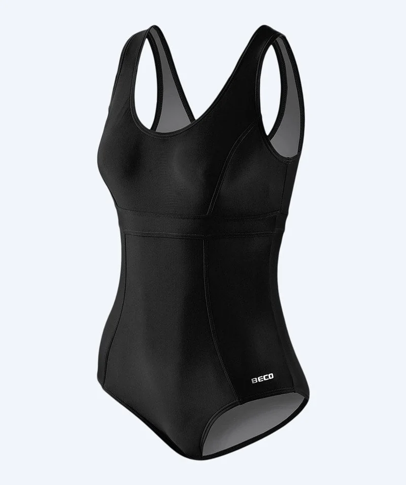Beco Badeanzug mit Stützträgern für Damen - Beach Babe - Schwarz