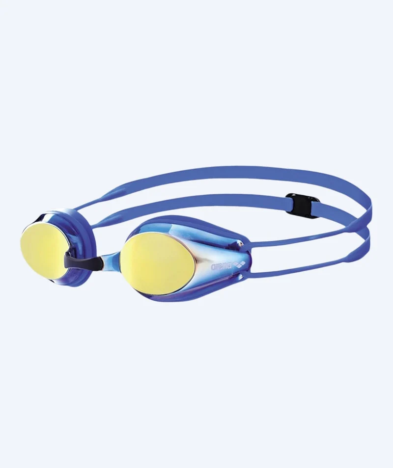 Arena Wettkampf Schwimmbrille für Kinder (6-12) - Tracks Mirror - Hellblau