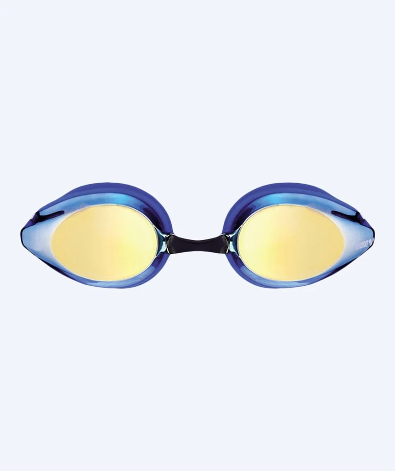 Arena Wettkampf Schwimmbrille für Kinder (6-12) - Tracks Mirror - Hellblau