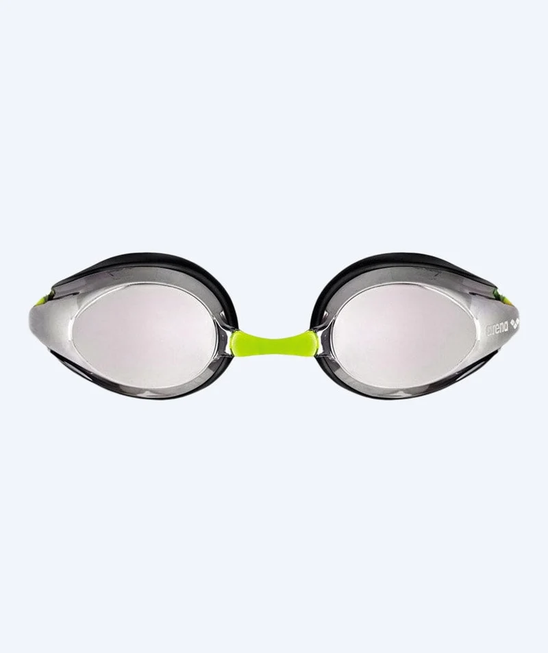 Arena Wettkampf Schwimmbrille für Kinder (6-12) - Tracks Mirror - Grün