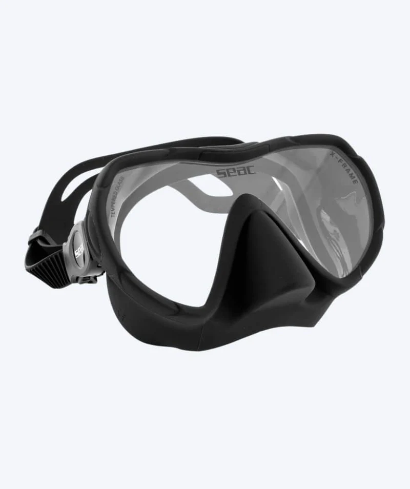 SEAC Tauchmaske für Erwachsene - X-Frame - Schwarz