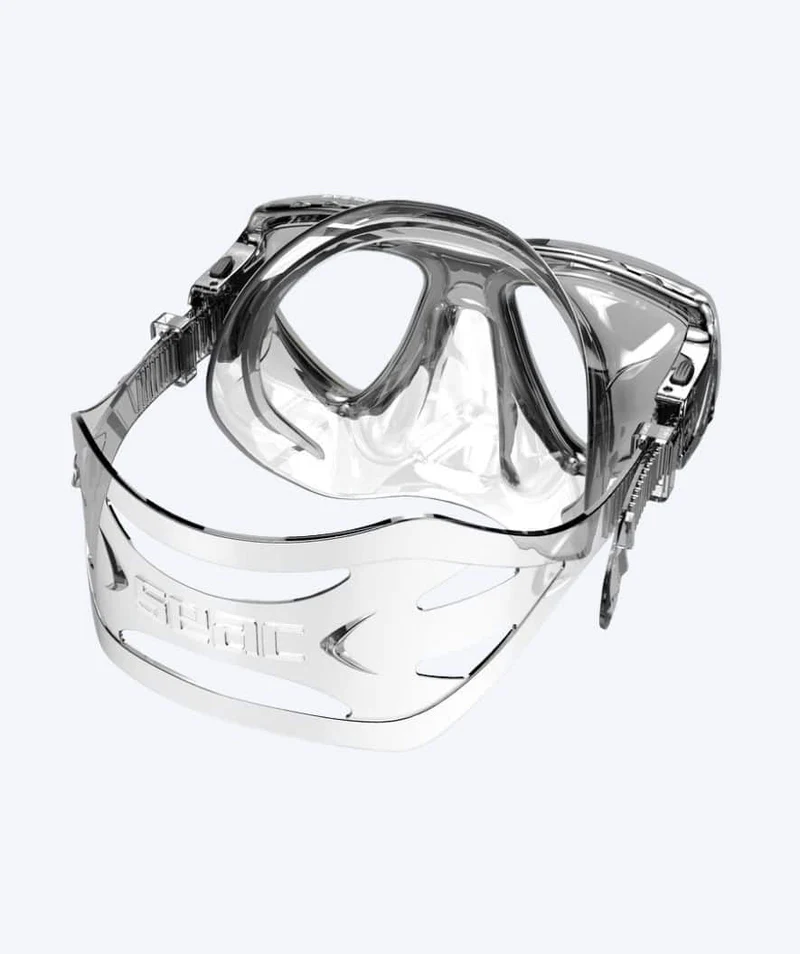 SEAC Tauchmaske für Erwachsene - Clear - Schwarz/Klar
