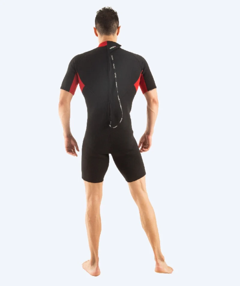 SEAC Neoprenanzug für Herren - Relax Short (2,2mm) - Schwarz/Rot