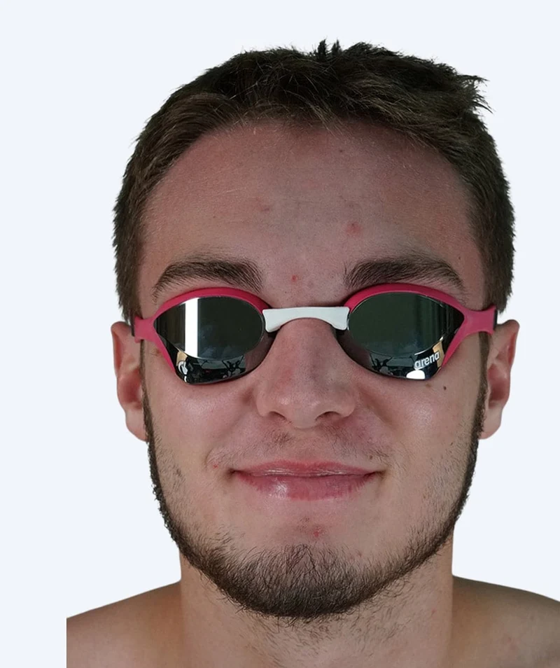 Arena Elite Schwimmbrillen - Cobra Ultra SWIPE Mirror - Hellrosa/Silber