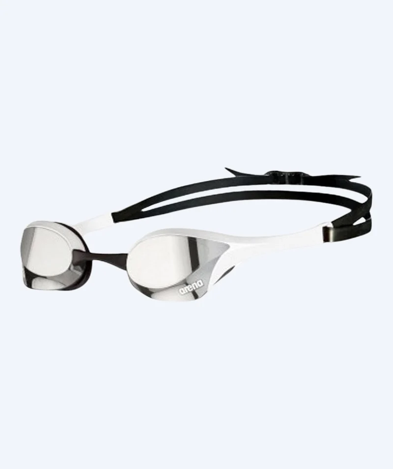 Arena Elite Schwimmbrillen - Cobra Ultra SWIPE Mirror - Weiß/Silber
