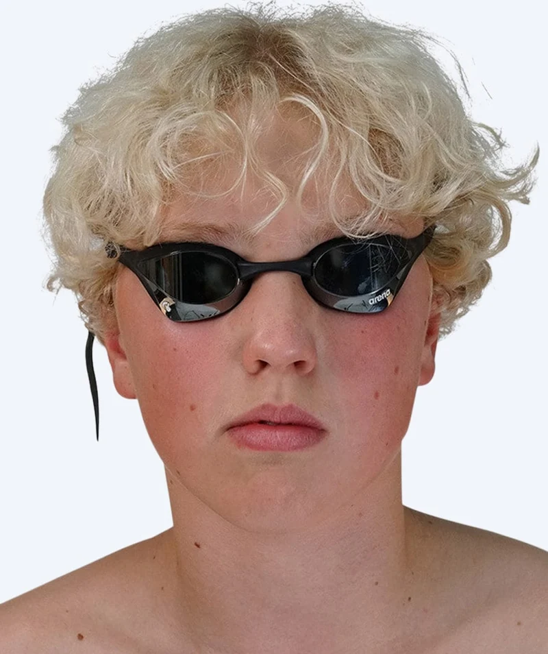 Arena Elite Schwimmbrillen - Cobra Ultra SWIPE Mirror - Weiß/Silber