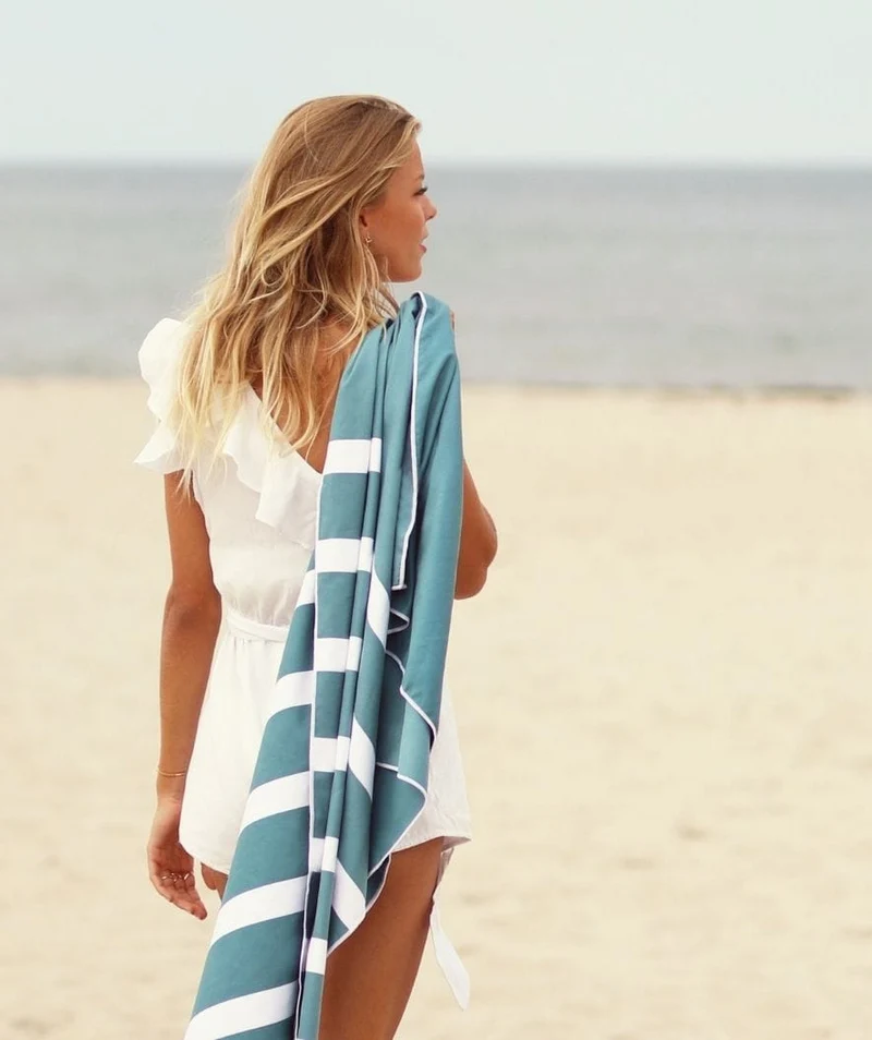 Summersand Mikrofaser Badetuch - Ocean Green (Türkis)