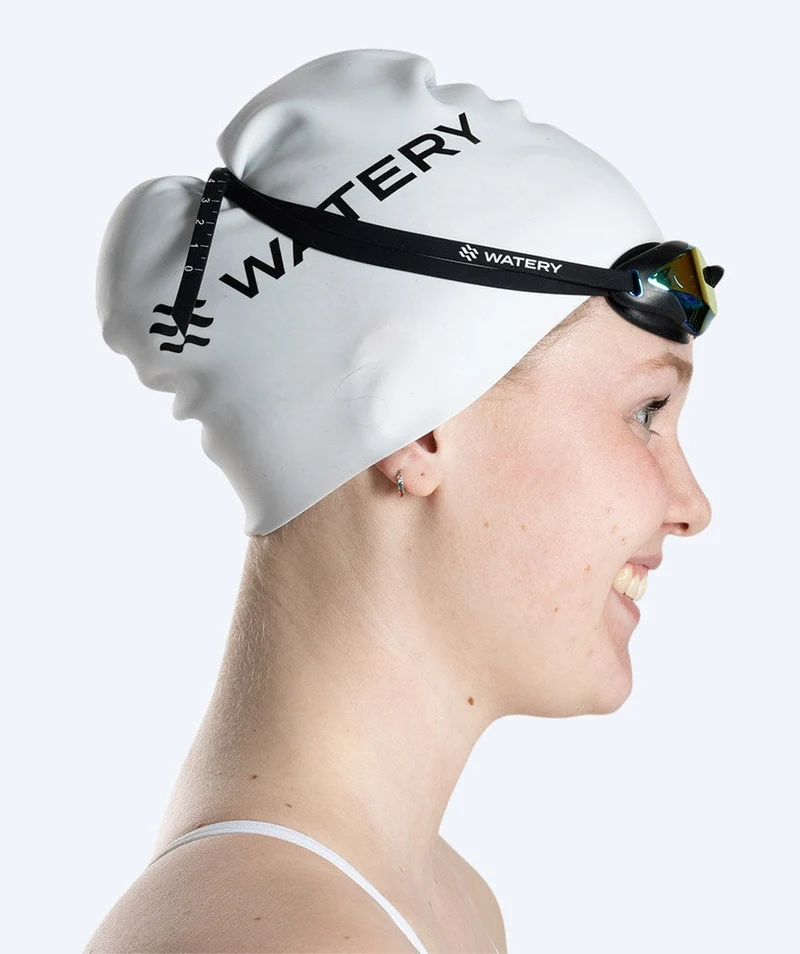 Watery Elite Schwimmbrillen - Poseidon Ultra Mirror - Schwarz/Gold