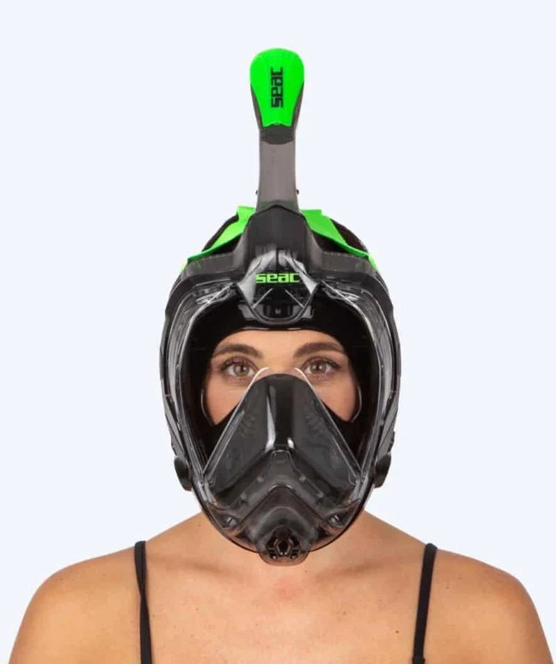 SEAC Vollgesichtstauchmaske für Erwachsene - Libera L/XL - Grün/Schwarz