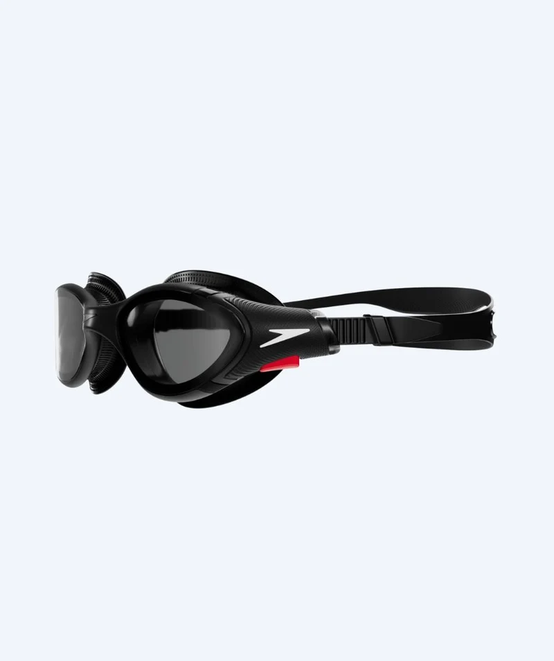 Speedo Schwimmbrille für Freizeitschwimmer - Biofuse Flexiseal - Schwarz (Smoke Scheiben)
