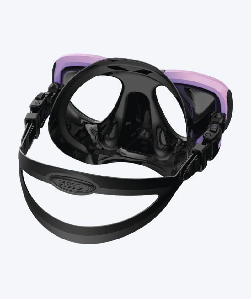 SEAC Tauchmaske für Erwachsene - Afrodite - Schwarz/Rosa