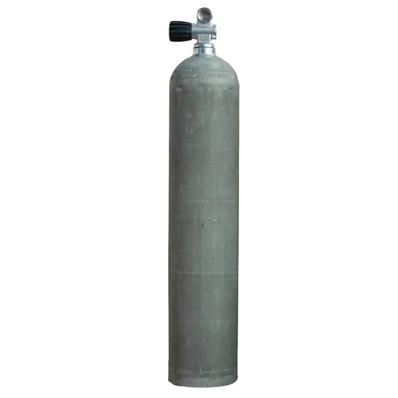 5,7L Tauchflasche Alu Natur mit Ventil