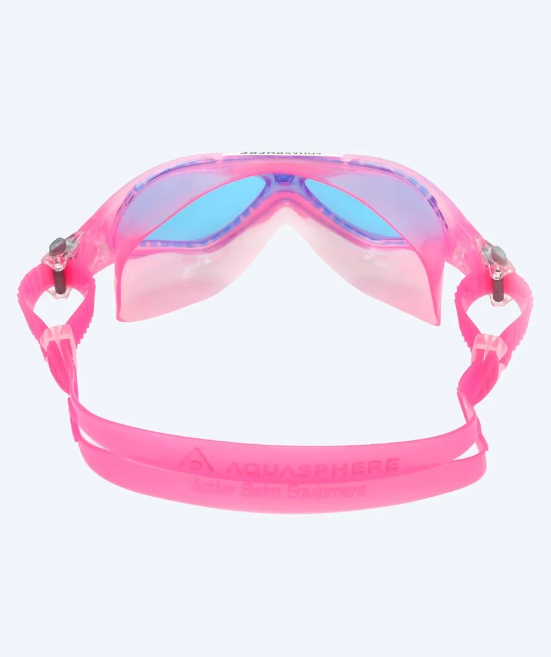 Aquasphere Taucherbrille für Kinder (6-15) - Vista - Rosa (Blau Scheiben)