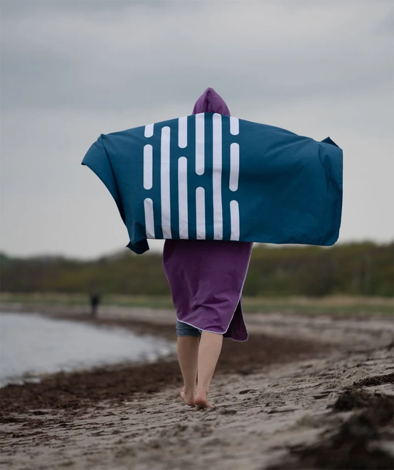 Watery Mikrofaser Badetuch (160 x 80 cm) - Eco Nebraska - Blau