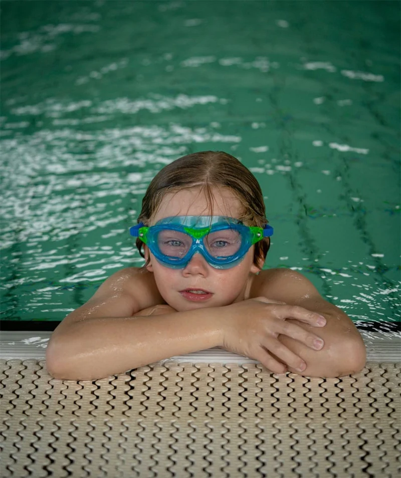 Watery Schwimmbrille für Kinder - Mantis 2.0 - Atlantic Blau/Klar