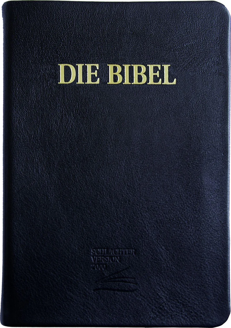 Schlachter 2000 Bibel - Großdruckausgabe (Softcover, schwarz, Goldschnitt)