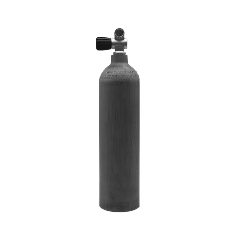 3 L ALU Flasche mit Ventil 232 Bar Natur MES