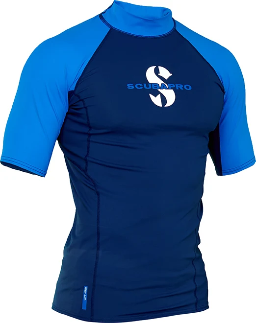 AEGEAN T-FLEX Rashguard blau kurzarm Gr. S-48 - Scubapro