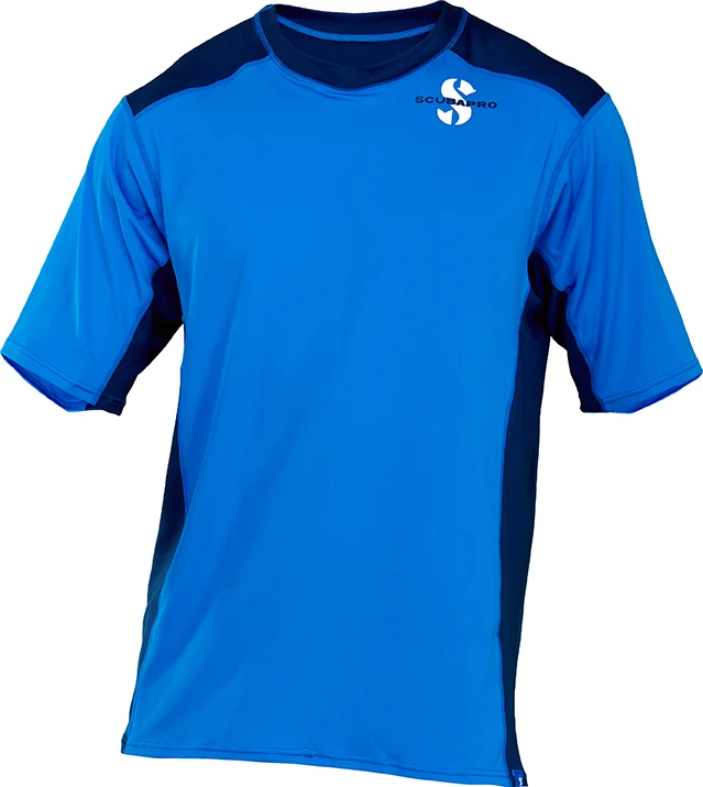 AEGAN C-FLOW Rashguard blau kurzarm - Scubapro
