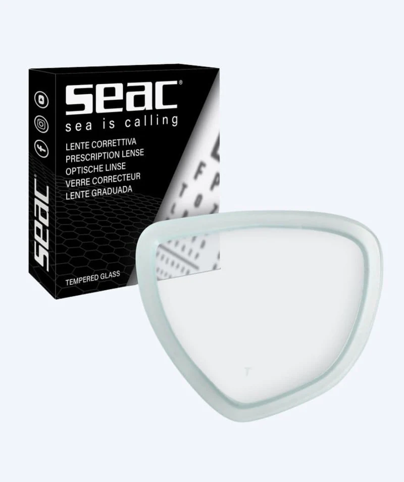 SEAC Linkes Glas mit Sehstärke - (-1.0 – -6.0) und (+1.0 – + 3.0) - Klar