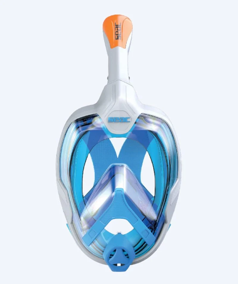 SEAC Vollgesichtstauchmaske für Erwachsene - Magica L/XL - Blau/Weiß