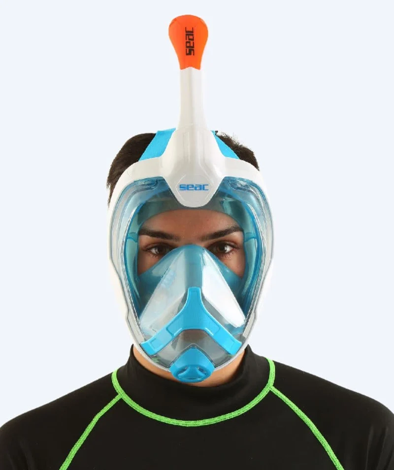 SEAC Vollgesichtstauchmaske für Erwachsene - Magica S/M - Blau/Weiß