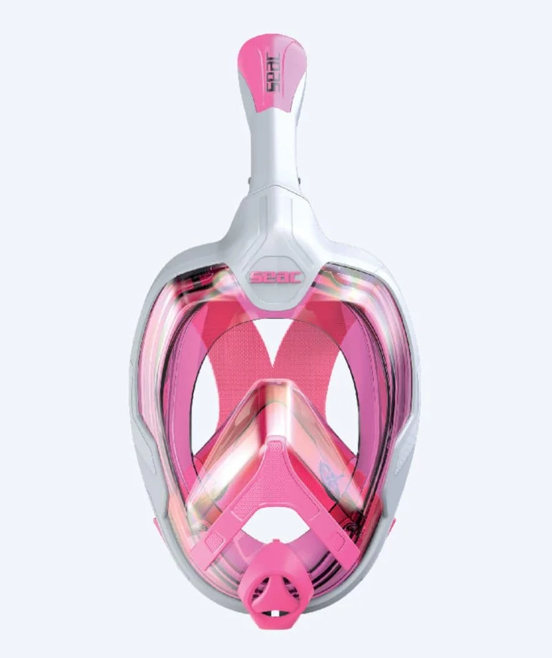 SEAC Vollgesichtstauchmaske für Erwachsene - Magica S/M - Rosa/Weiß