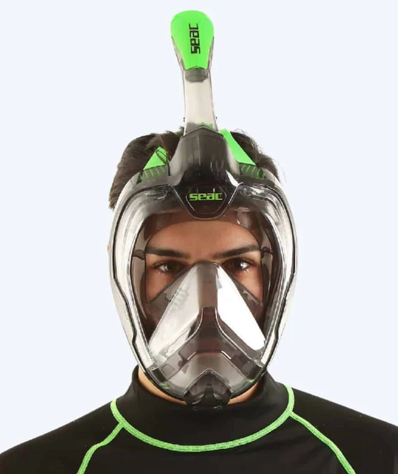 SEAC Vollgesichtstauchmaske für Erwachsene - Magica L/XL - Grün/Grau