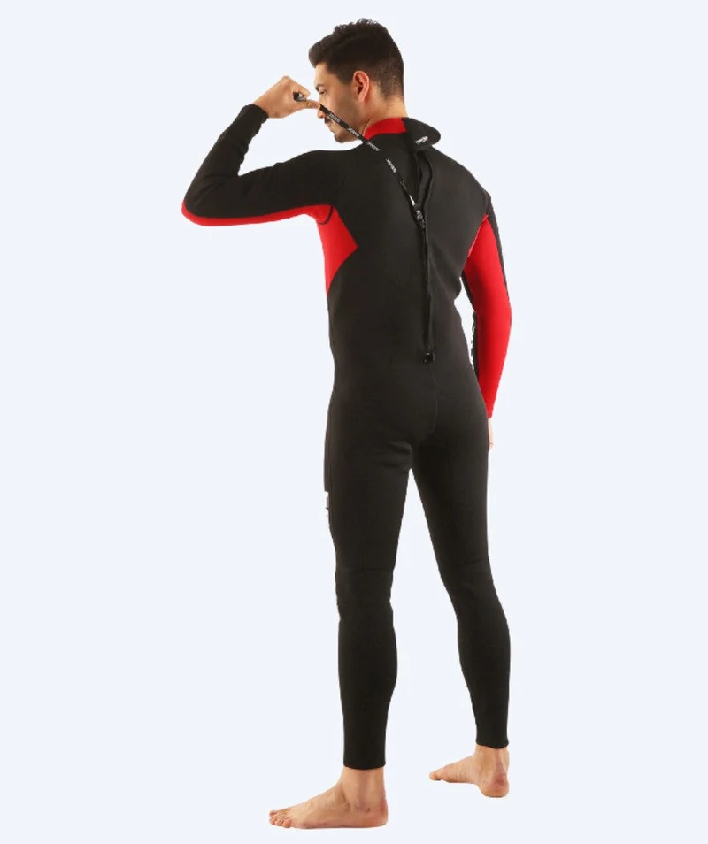 SEAC Neoprenanzug für Herren - Relax Long (2,2mm) - Schwarz/Rot