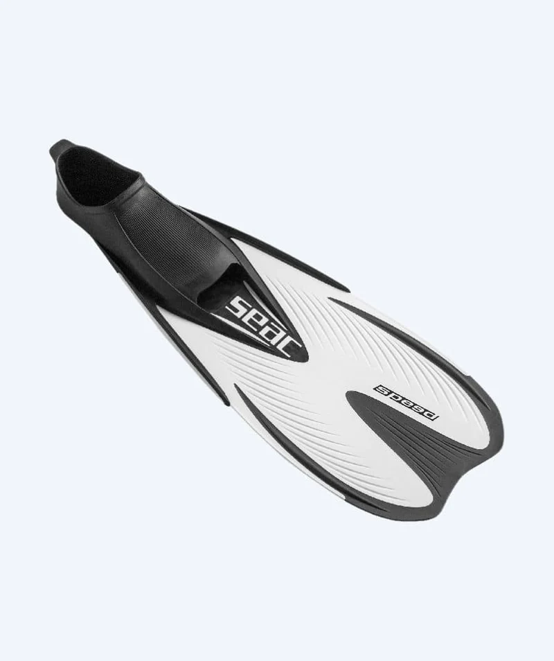 SEAC Taucherflossen für Erwachsene - Speed - Weiß/Schwarz