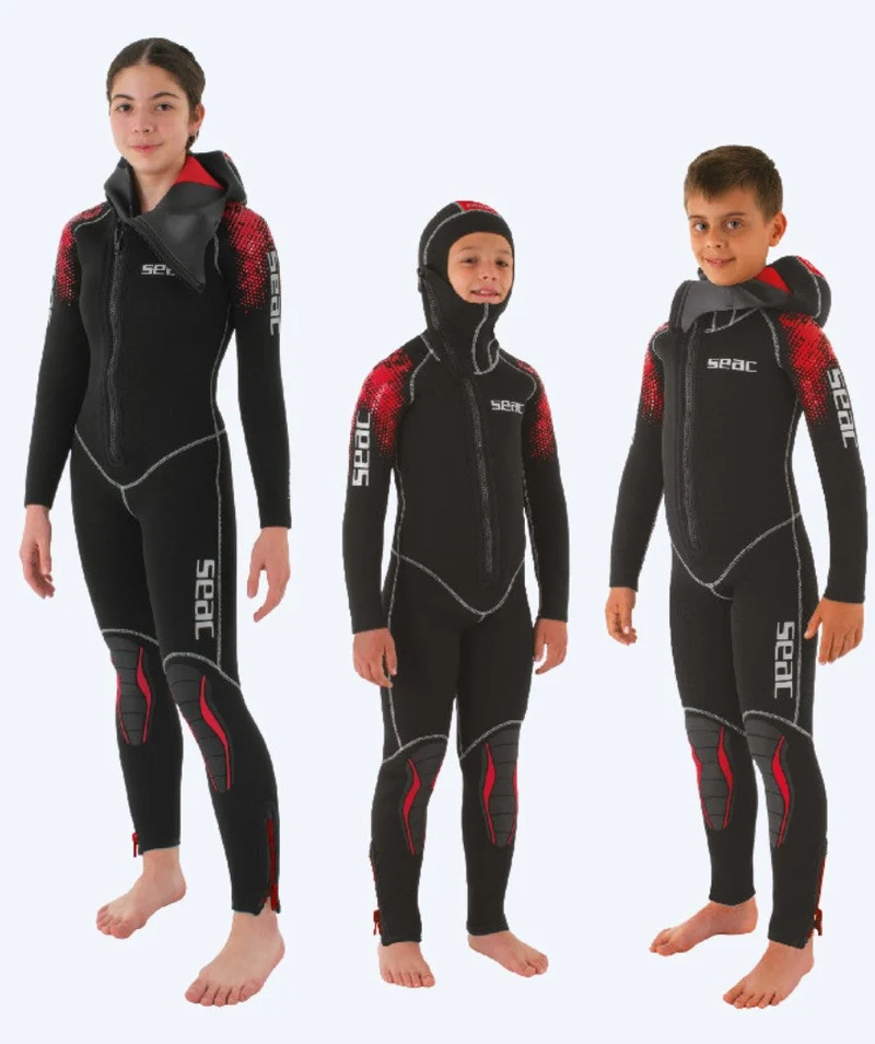 SEAC Tauchanzug für Kinder - First (5mm) - Schwarz/Rot